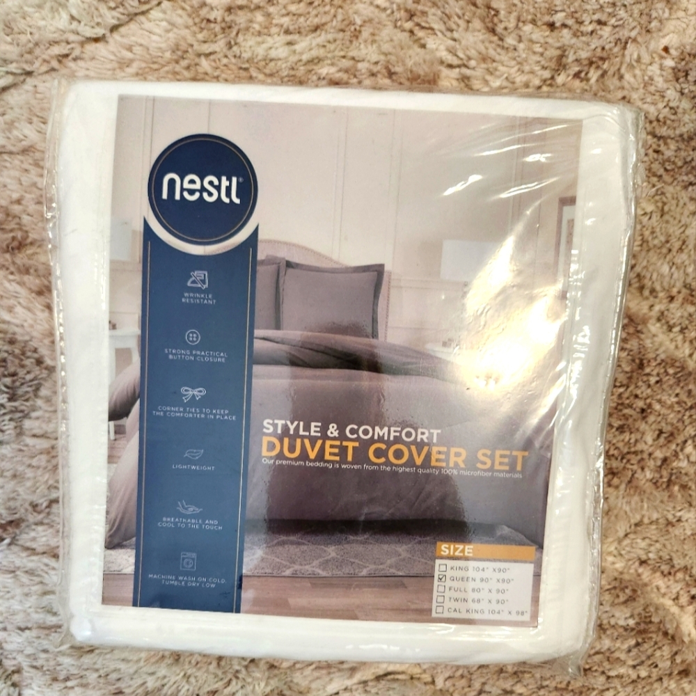 NWT White Duvet Cover